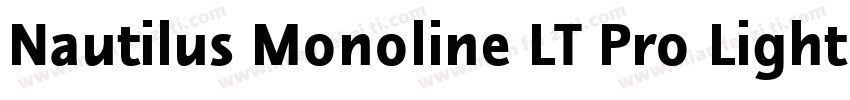 Nautilus Monoline LT Pro Light字体转换
